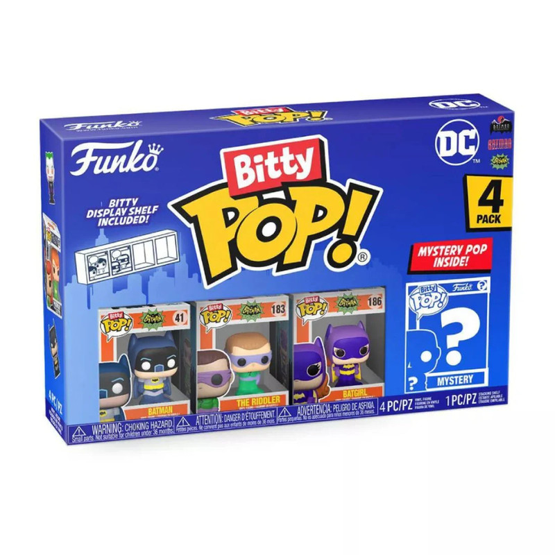 Funko Bitty Pop! Heroes: DC - Batman Adam West 4pk - دمية